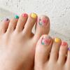 LC Summer Daily Pedicure Gel Nail Sticker 1 Pcs 13. Full Heart