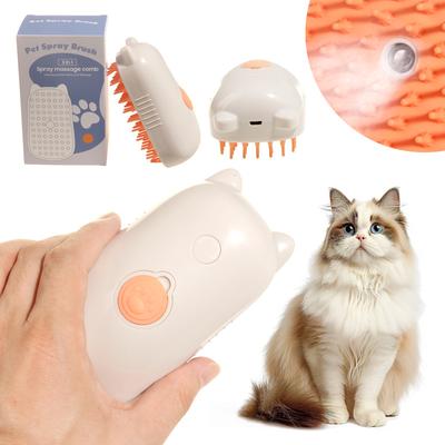 Pet Products Spray Comb Electric Cat Comb Cleaning Massage Brush Untangling and Floating Hair Combing Device