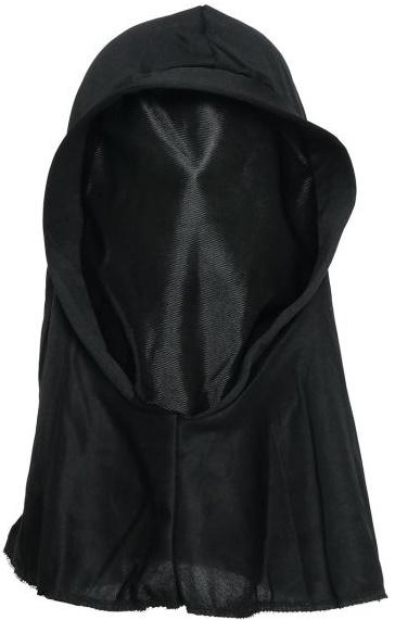Schwarze Kapuzenmaske Phantom Tod Halloween