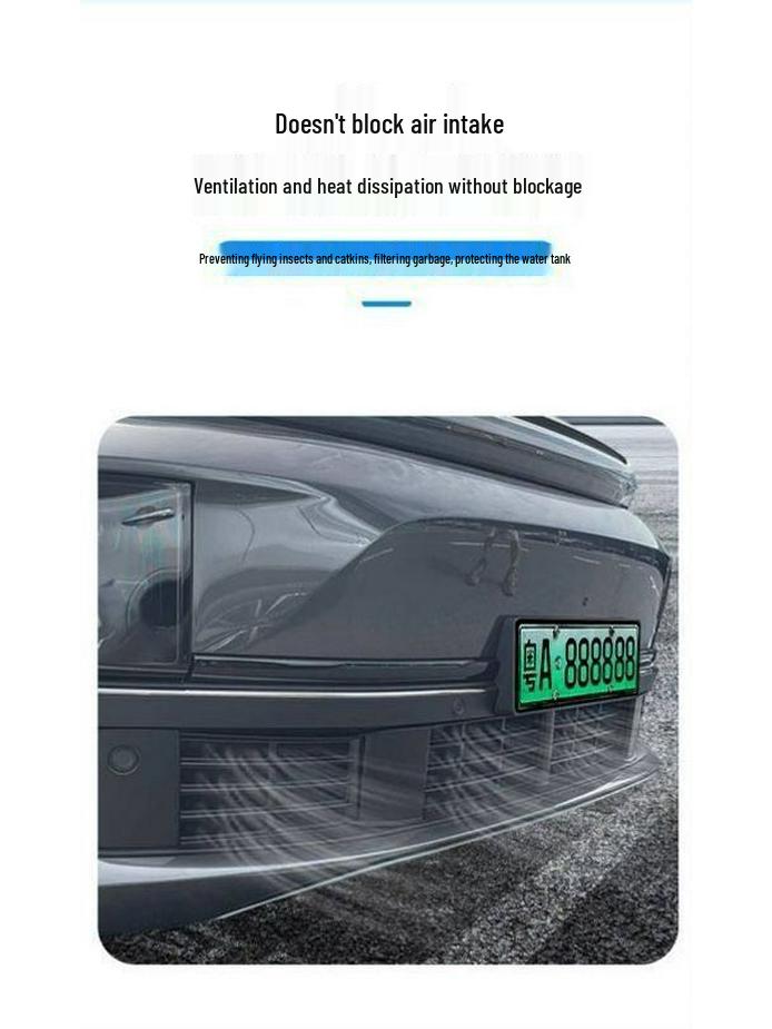 Custom Buckle Black Front Grille and Radiator Insect Protection Net for MEGAL6L7L8L9