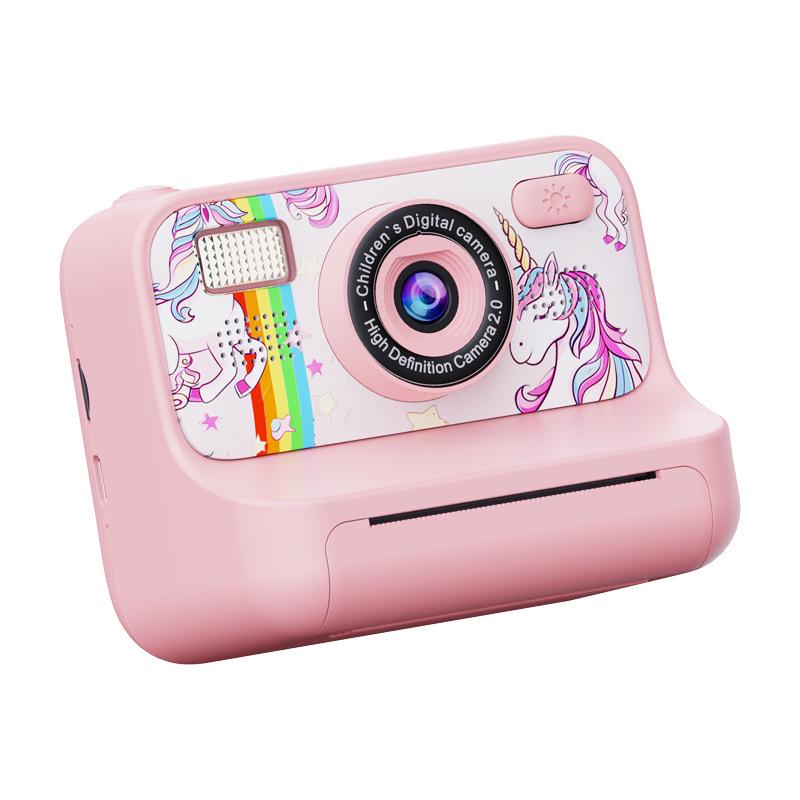

Новая детская мгновенная мультяшная цифровая камера - Маленький зеркальный фотоаппарат для печати в подарок Pink