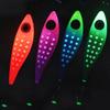 Waterproof LED Double-Layer Luminous Squid Bait Thicken Stainless Steel Squid Jig Hook for Boat/Reef/Night Fishing Accessories