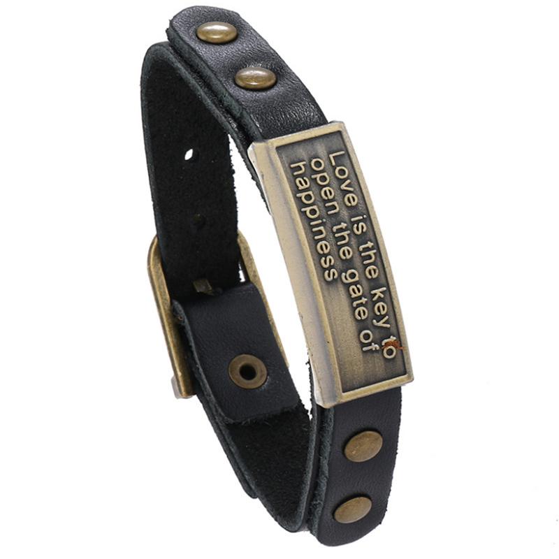 

Vintage Genuine Leather Wrap Cord Cuff Bracelet For Hand Wrist Wristband Men Woman Punk Bangle Couple Jewelry Gift чорний