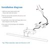 Wall Lamps Bathroom Modern Wall Lights 43CM 55CM Toilet Wall Mounted Lighting Fixtures Sconces Indoor Bedroom Mirror