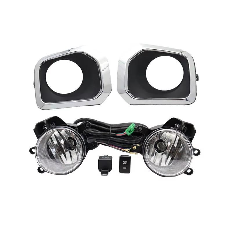 1 Set LED Fog Lights Headlight for Toyota Tacoma 2016 -2021 Fog Lights Car Fog Lamp Electroplating Kit With Harness Bulb Switch