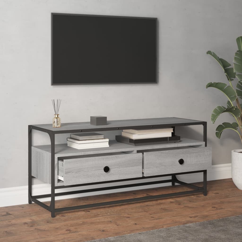 TV Cabinet Gray Sonoma 100x35x45 cm Particleboard