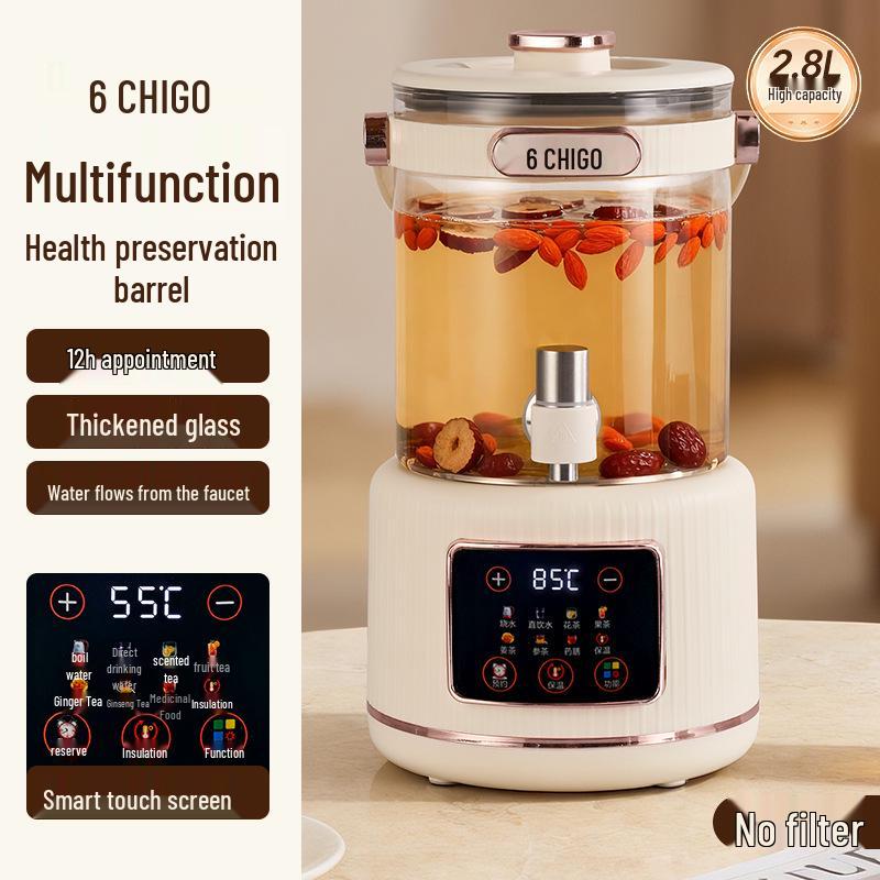 Zhigao Multi-functional Stewing & Cooking Tea Kettle - Large Capacity Household Flower Teapot