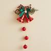 Red Santa Claus Christmas Bell Ornaments Golden Reindeer Nordic Style Xmas Hanging Ornaments DIY Scene Setting