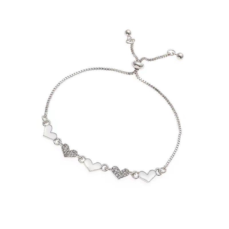 Korean Style Zircon Flower Bracelet for Women - Trendy, Simple, Personalized Design