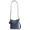Bleecker Cow Split Leather Bucket Bag, Shoulder Bag Small Women's Light Denim CCW84-B4LD