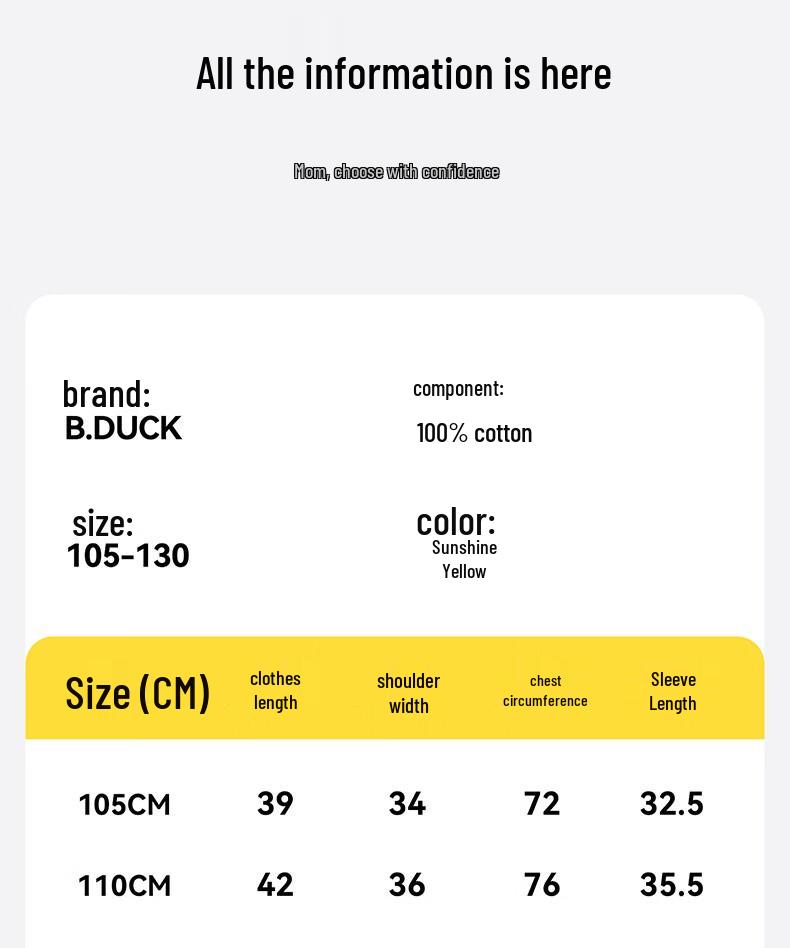 B.Duck Boys' Cartoon Print Pullover Sweatshirt