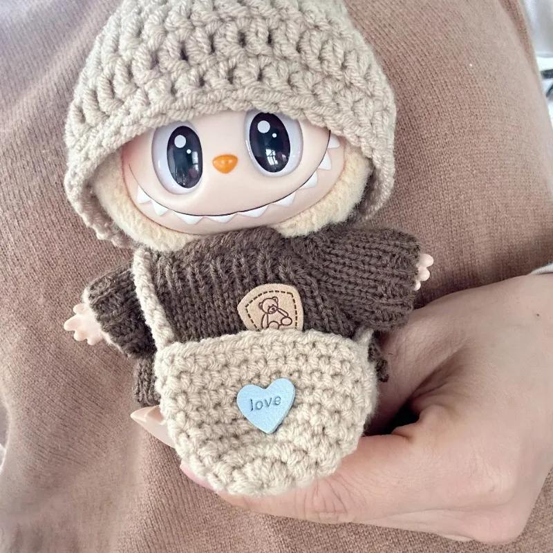 LABUBU Universelle Babykleidung, Puppe Niedliches Neujahrsset DIY-Zubehör, Weihnachtsgeschenke, Popmart Bubble Mart Puppenzubehör