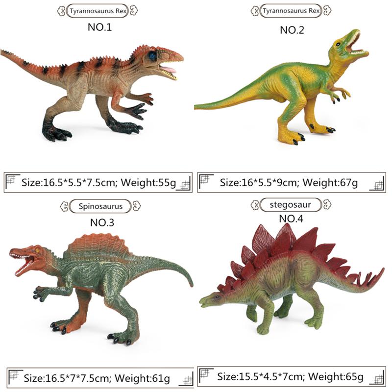 High Quality PVC Jurassic Dinosaurs World Action Figures Tyrannosaurus Brachiosaurus Rex Scale Model Toy For Children Christmas Gift Presents