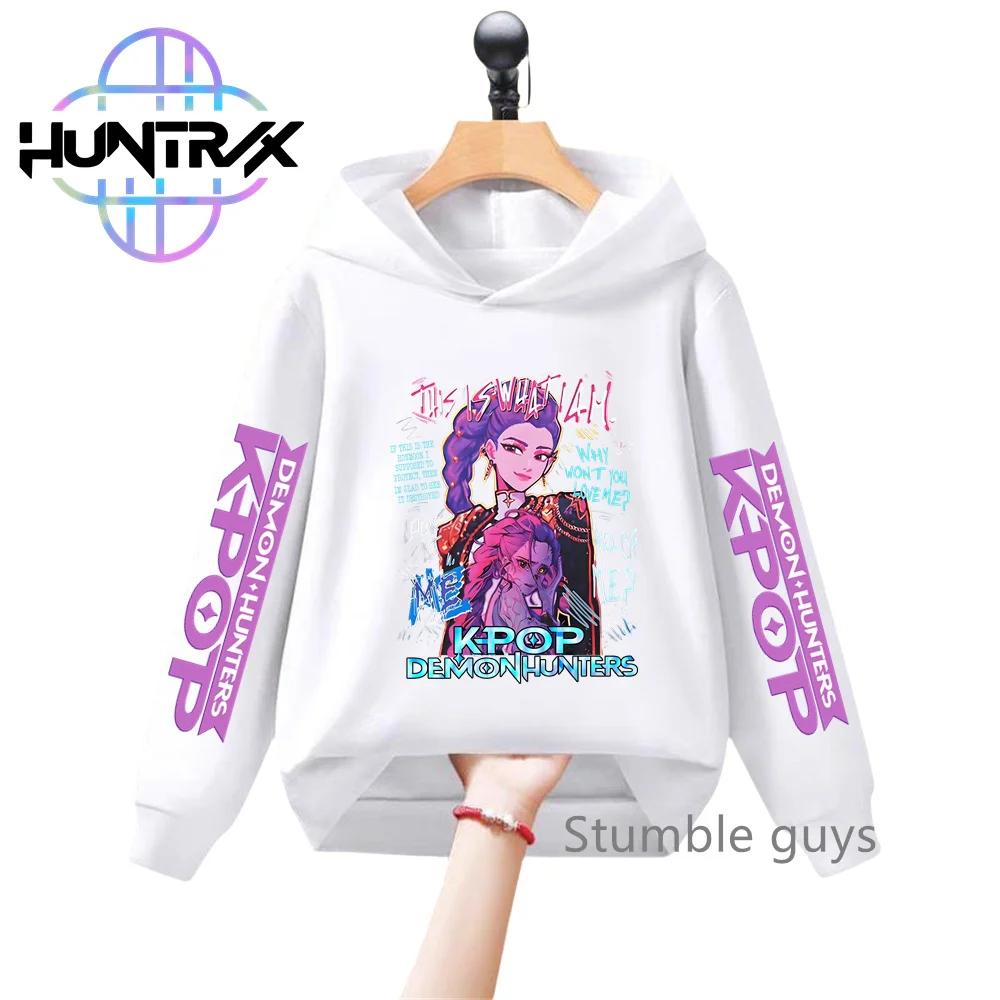 Autumn Kids Hoodie KPop Demon Hunters Long Sleeve Sweatshirt Sportswear Anime