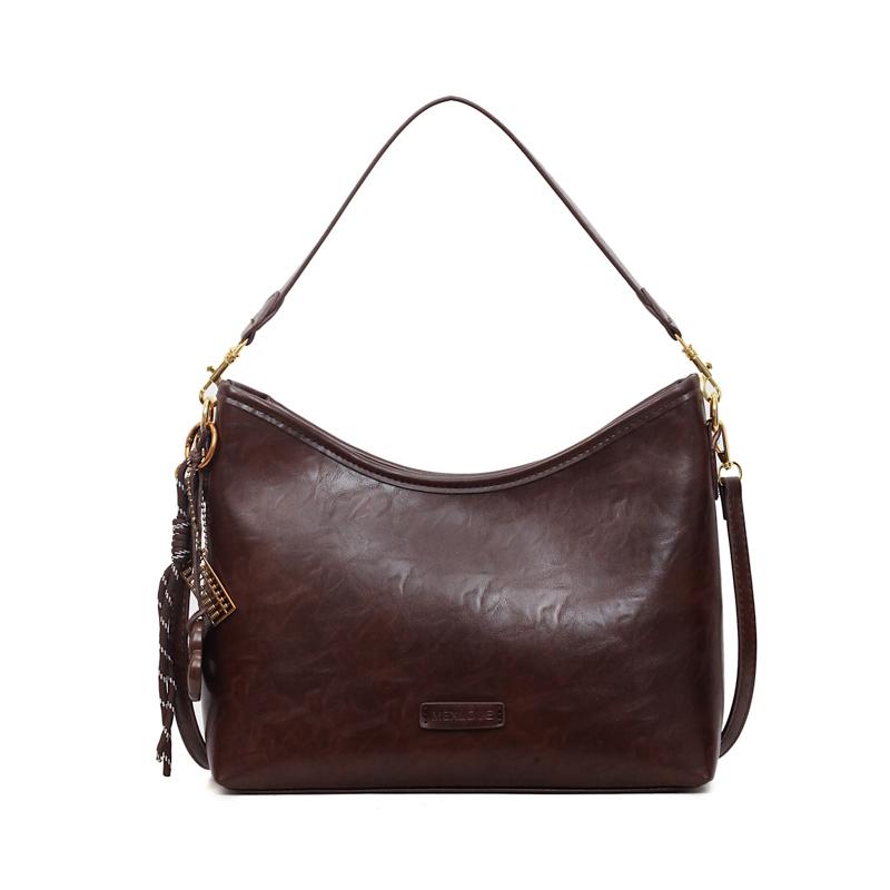 

Ретро однотонные сумки через плечо для женщин 2025 зима ПУ кожа женская сумка кроссбоди винтажные сумки и кошельки кофейный