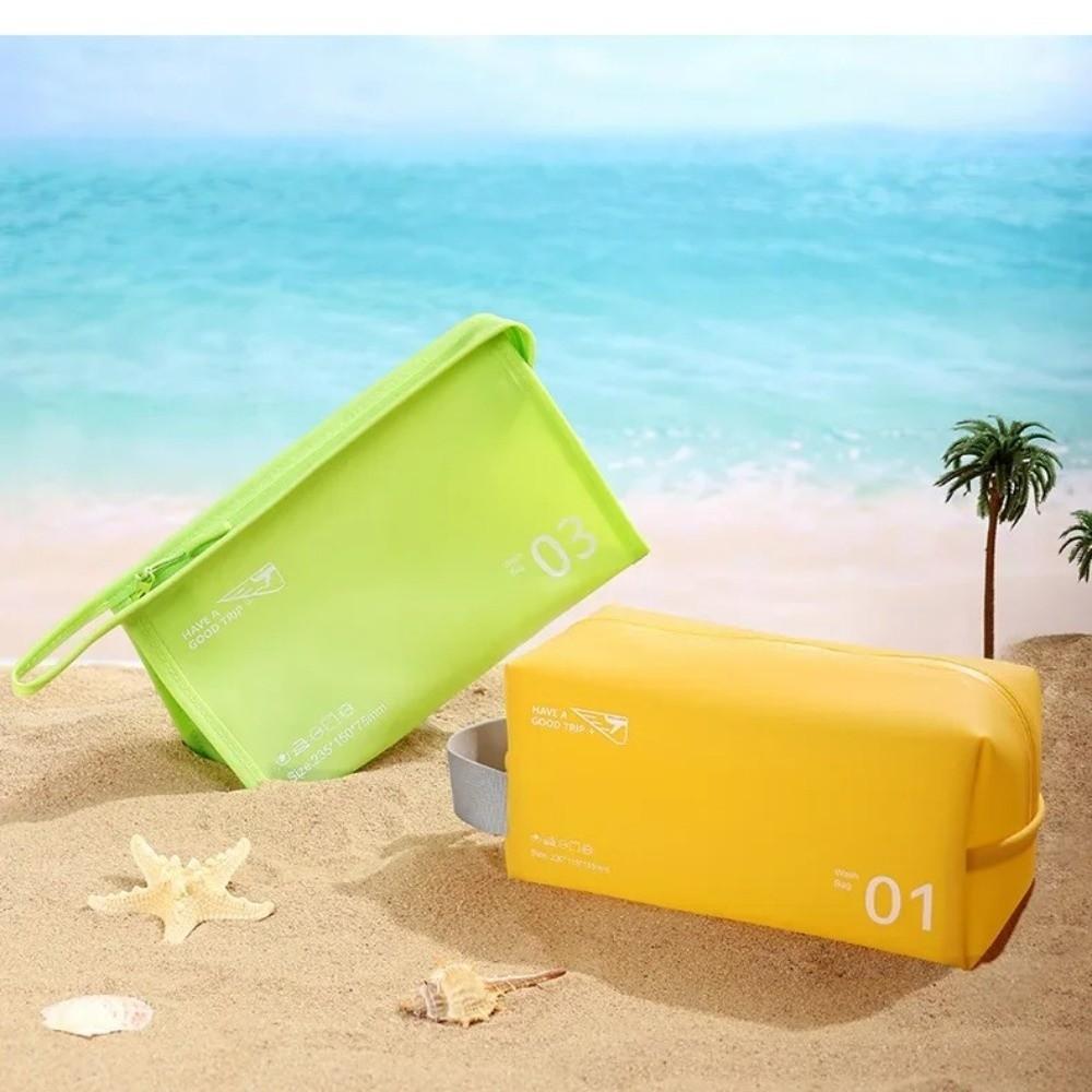 New PVC Travel Toiletry Bag Waterproof Zipper Closure Makeup Bag Large Capacity Cosmetic Bag for Women & Men