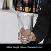 Large Capacity Transparent Wide-mouth Glass Iced Americano Coffee Cup Summer Juice Cold Drink Cup Beer Glass