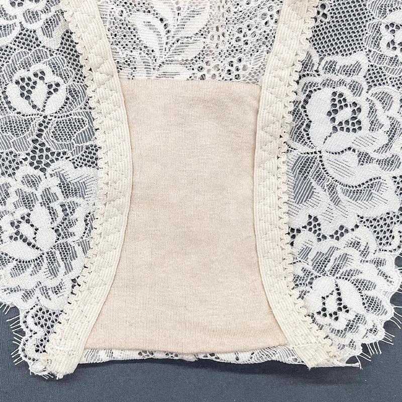 Hot Diamond Sexy Lace Underwear Women's Double Belt Thongs Diamond Decoration Hot Simple Breathable Hollow Lightweight Bikini Panties