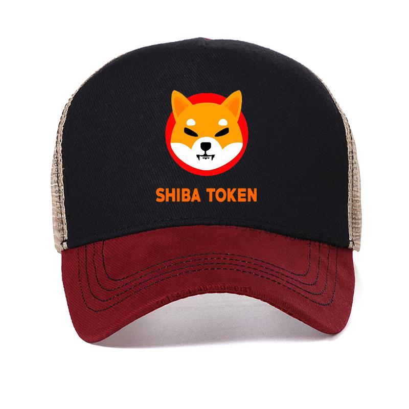 Men Shib hat $Shib To The Moon Shiba Inu Coin Shiba Token Shiba Crypto Print baseball cap Mesh breathable hats Garros