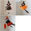 Multicolor Halloween Hanging Decoration Riding a Broomstick Witch Cartoon Pumpkin Ghost Hanging Pendants Scene Dress Up