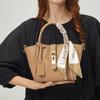Vegetable Basket Bag, Cowhide Commuting Shoulder Crossbody Bag, Versatile, Large Capacity, Niche, High-end, Female Office Worker Handbag