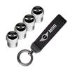 Car Tire Wheel Valve Caps Cover/Car Key Chain Ring Keychain For Mini Cooper JCW Works Cabrio F54 F55 F56 F57 F60 R50 R52 R53 R55 TC1