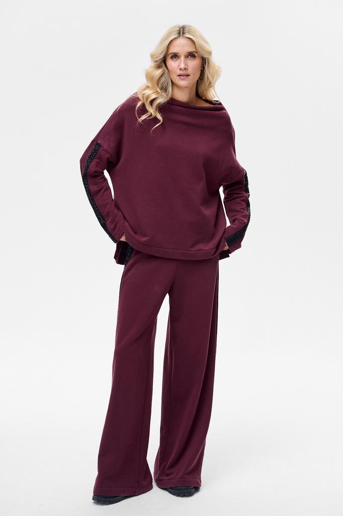 Disa Aubergine Women's Trousers 36/38