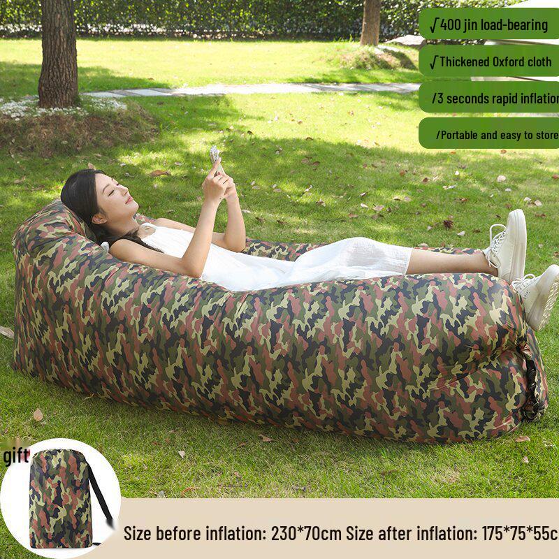 Bärbar uppblåsbar soffa: Utomhus Strand, Camping & Musikfestival Sovsäck