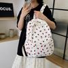 Schoolbag Strawberry Corduroy Backpack Small Fresh College Student Women's School Bag Fashion Casual Versatile Backpack Cute Bag