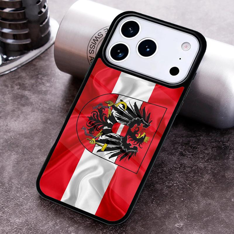 Austria Flag Phone Case For iPhone 17 16 15 14 13 12 11 Pro Max Plus 17Air Soft Silicone Cover
