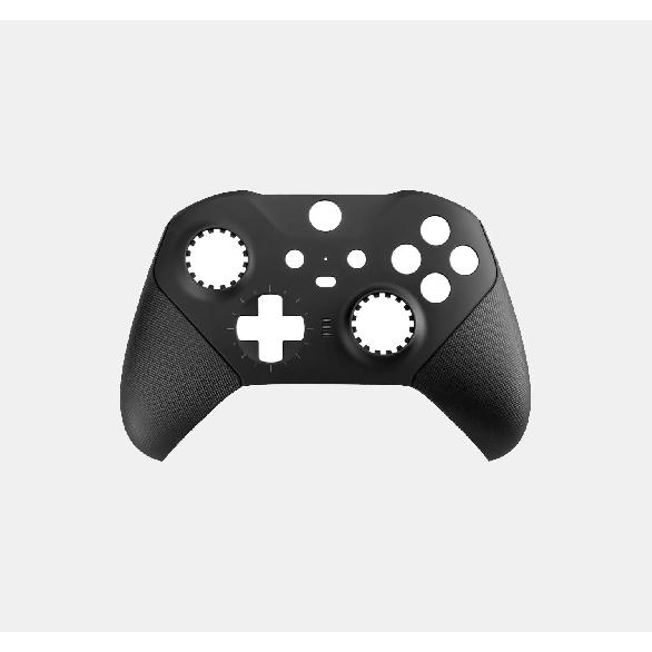 For Xbox Elite Series 2 Controller Housing Shell Front Back Cover Faceplate Shell Cover Replacement White Front shell-Black