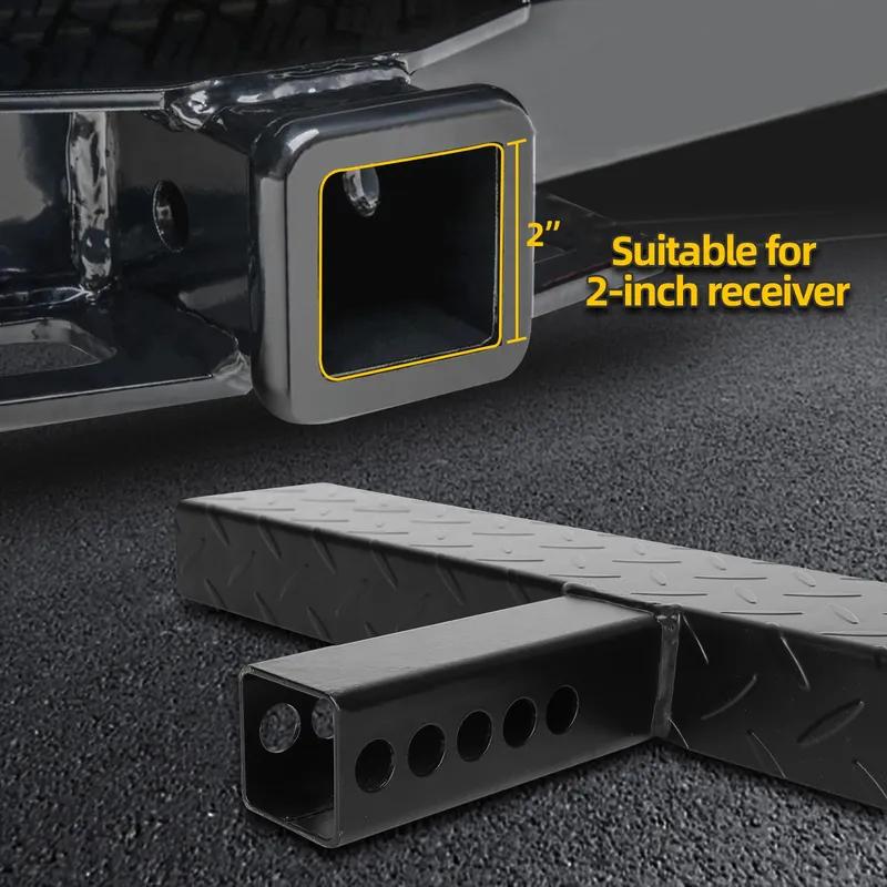 60CM Hitch Steps Pickups Hitch Step Anti Slip And Rust Towing Bumper Guard With Pin Fits 2 Inch Receivers For Car SUV Trucks