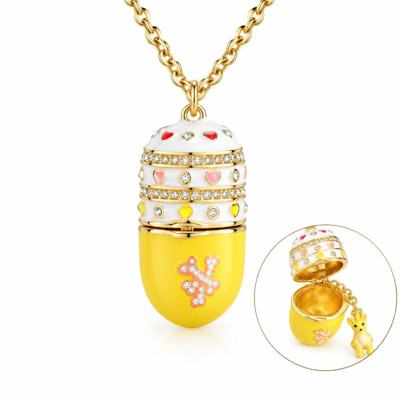 New Fashion Book Opening Pendant Necklace Fashion Princess Fairy Tale Pendant Necklace Enamel Elf Necklace Jewelry Accessory