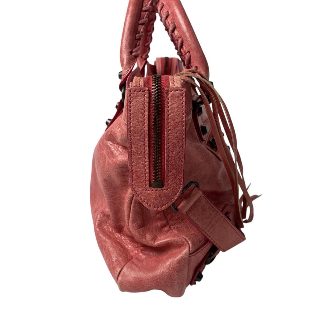 Used BALENCIAGAShoulder Bag pink leather Women