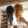 Vigne suspendue murale en eucalyptus résistant aux UV Décor Plante feuille de centime en plastique Intérieur Balcon
