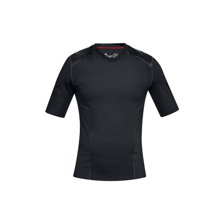 Under Armour Perpetual Superbase 1/2 Sleeve T-shirt Black Men s 1320980-001 S