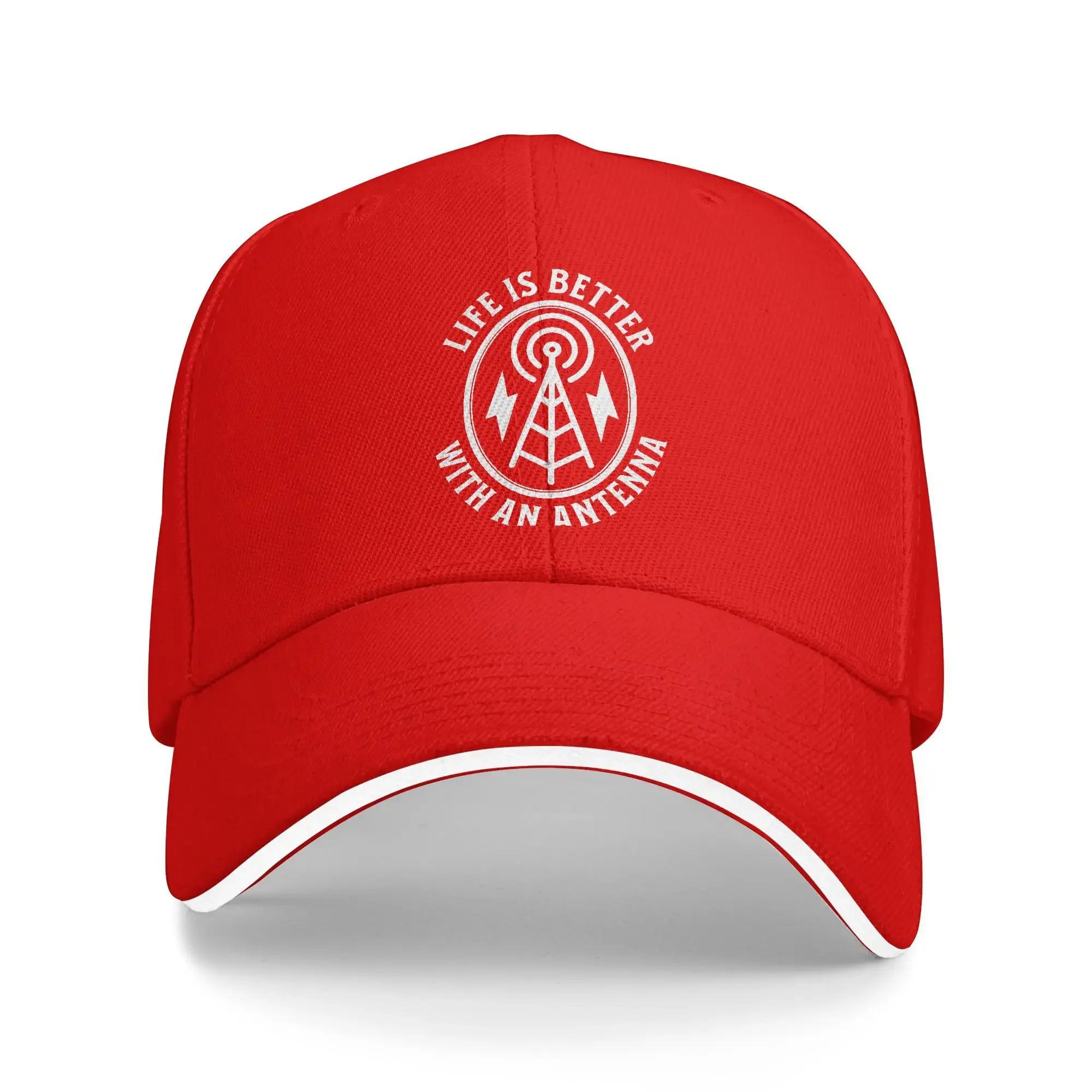 

Ham Radio Amateur Loves Sun Baseball Cap Summer Unisex Unisex Hip Hop Hats Wholesale Classic Tennis Skate Baseball Caps One Size