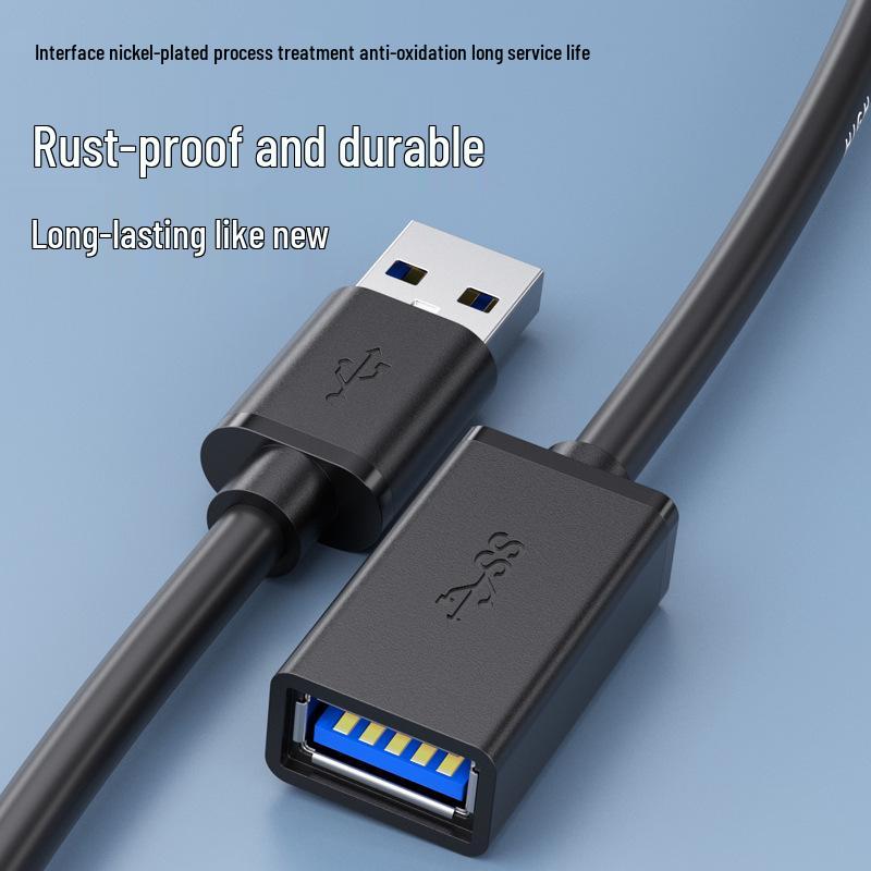 USB 3.0 Male To Female Extension Cable for Computer, USB Drive, Mouse, and Keyboard