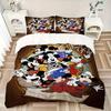 3pcs Mickey Mouse 90th Anniversary Printed Bedding Set, Soft and Comfortable Quilt Cover for Bedroom, Guest Room (1 Duvet Cover + 2 Pillowcases,