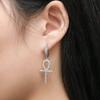 European and American New Earrings Anhe Key Cross Earrings Mens and Womens Personalized Anka Earrings