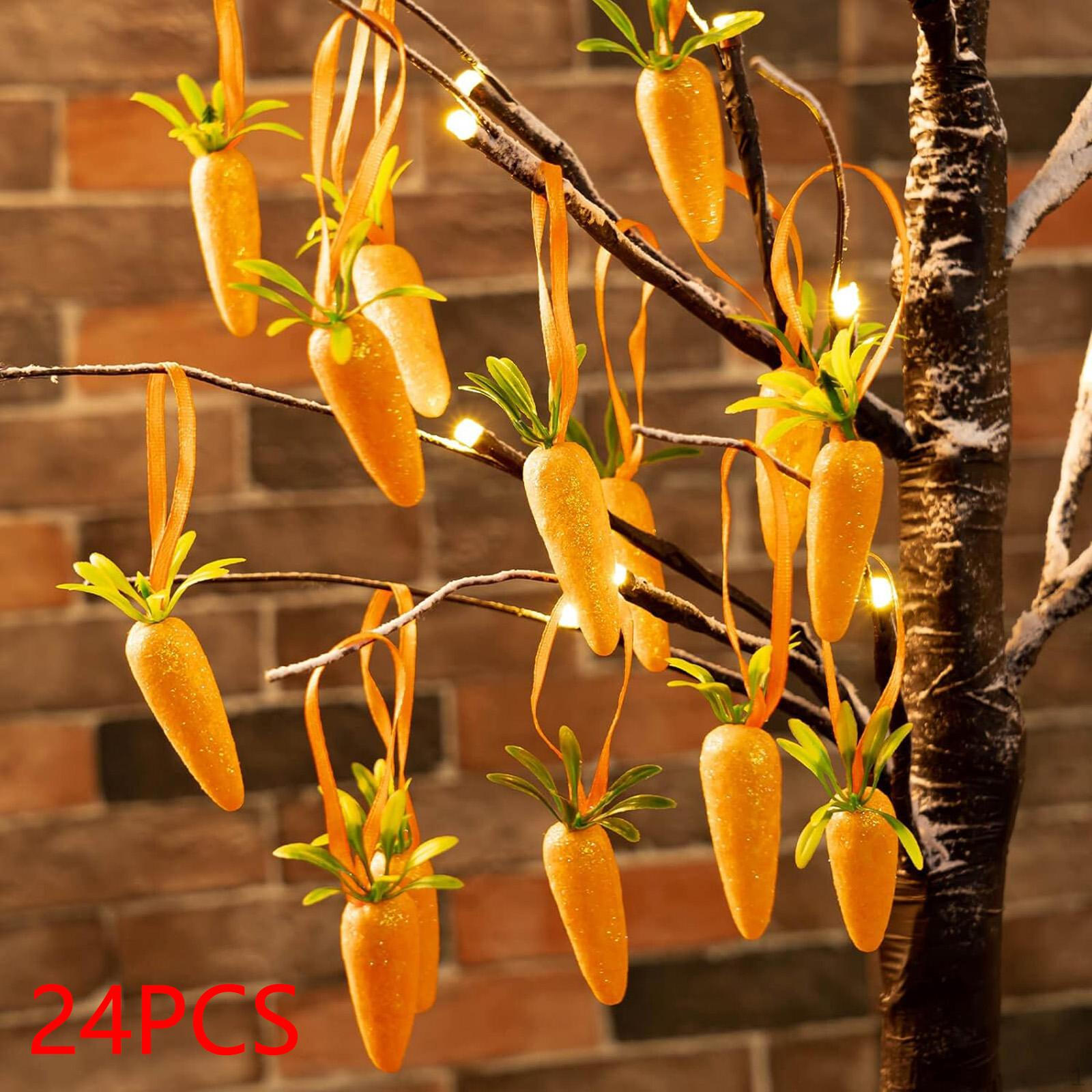 

24 шт. пасхальные морковные подвесные украшения, пасхальное украшение, подарочное дерево