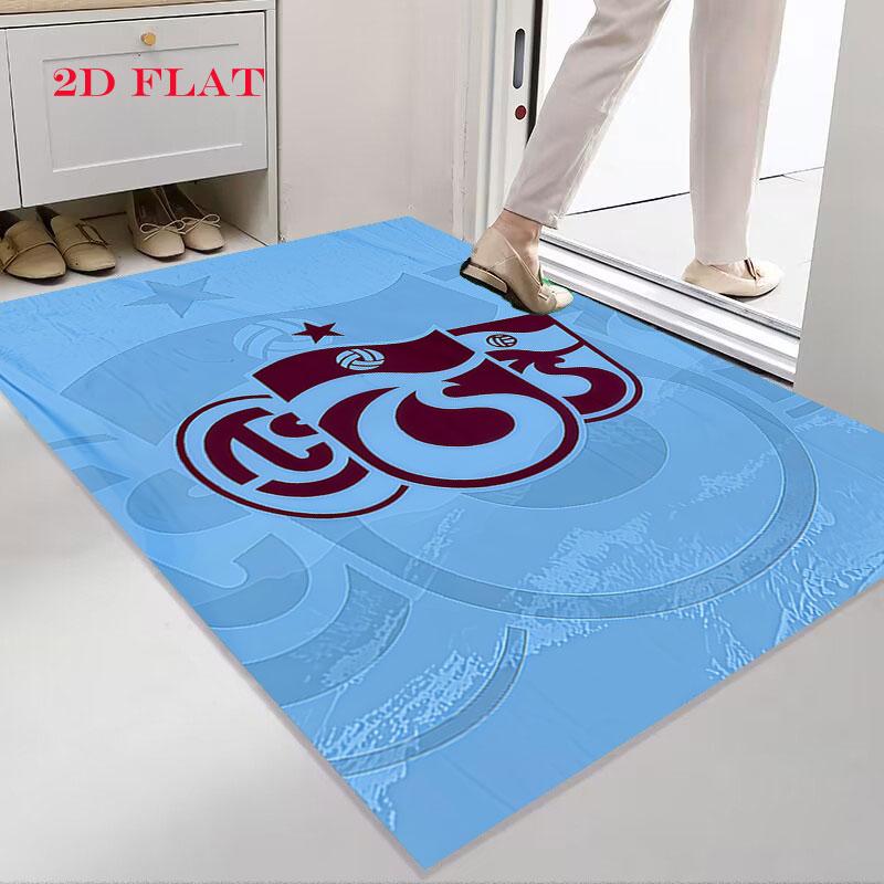 Tappeto con logo Trabzonspor per Soggiorno, Camera da Letto, Decorazione Divano Casa, Tappetino Antiscivolo per Giochi Bambini