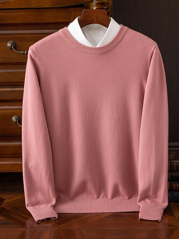 Men's Plus Size Knitwear: Autumn/Winter V-Neck Business Sweater