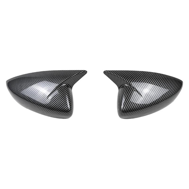 For Mazda CX30 CX-30     Car Rearview Side Mirror Cover Wing Cap Door Housing Shell Trim Sticker ABS Carbon