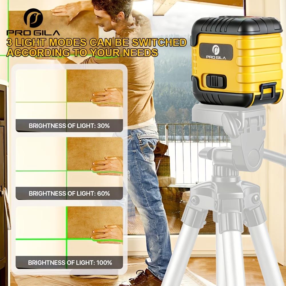 High-Precision 2-Line Laser Level: Portable, Automatic, Strong Light Outdoor Instrument