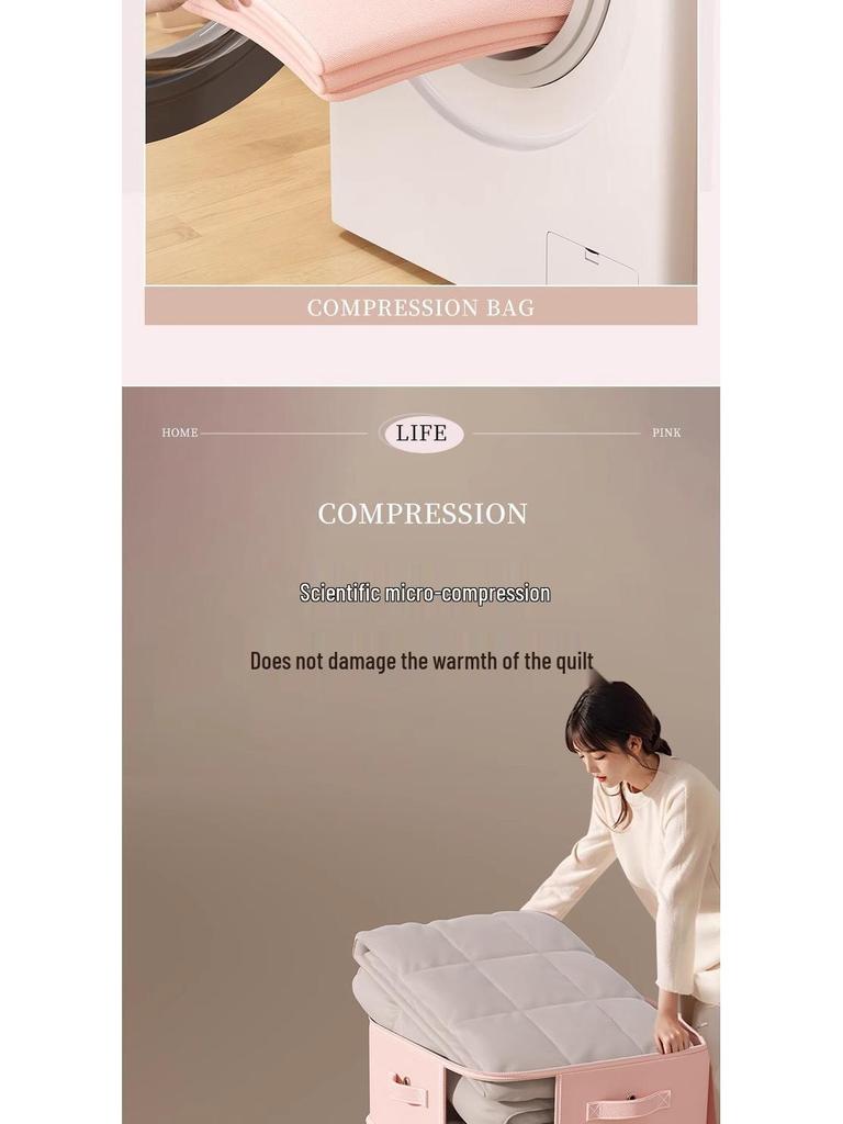 Large Capacity Transparent Vacuum Storage Bag for Down Jackets and Quilts