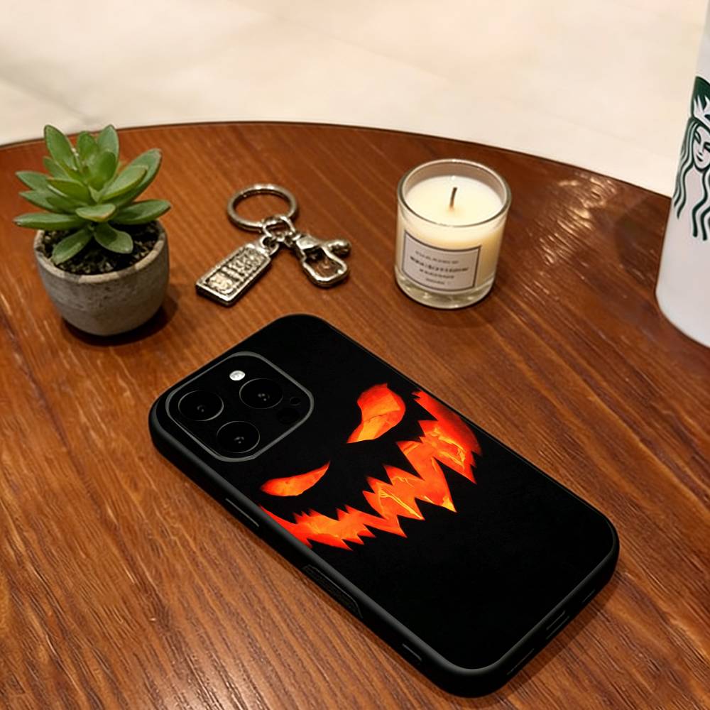 Halloween Pumpkin Head  Phone Case Silicone Soft For IPhone 17 16 15 14 13 12 11 X XR Plus Pro Max Plus