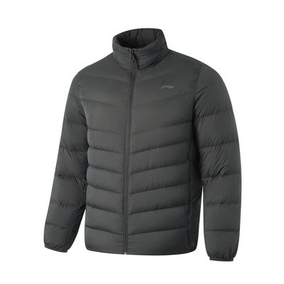 Li Ning Fitness Series Cold Resistant Outdoor Solid Color Lightweight Casual Versatile Logo Stand Collar Short Winter Down Jacket AYMU091-3
