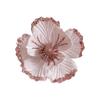 Glitter Finish Artificial Poinsettia Flowers 19cm Size Glitter Christmas Flowers  Home Holiday Use
