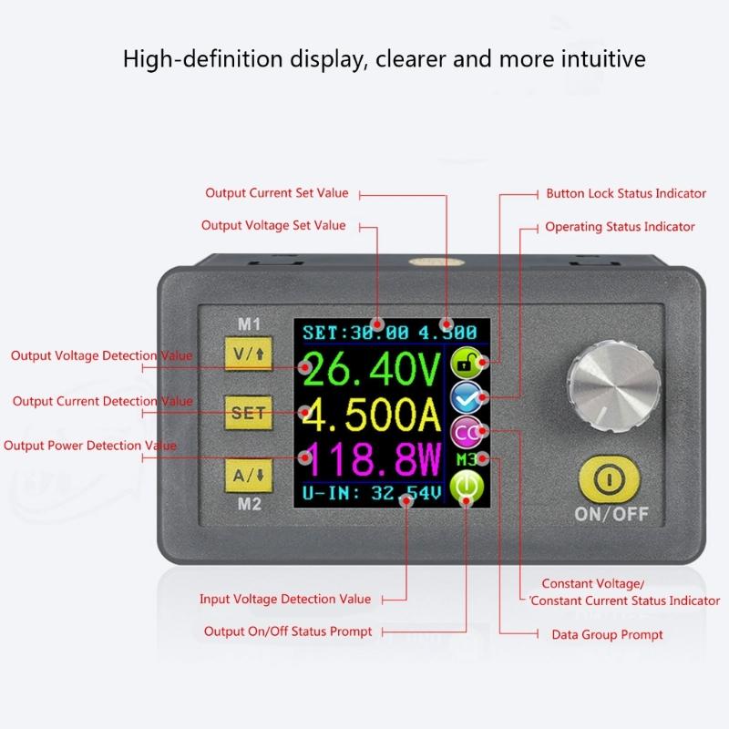 High Accuracy Step Down Voltage Converters Adjustable Current Suitable For Laboratory Equipment Engineering Applications